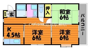 リバティ安原Ⅱの物件間取画像